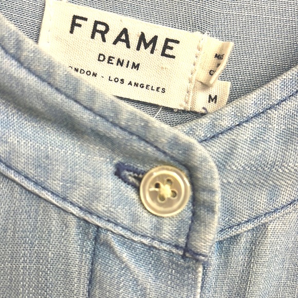 Frame Denim Double Pocket Peplum Blouse - Picture 5 of 5